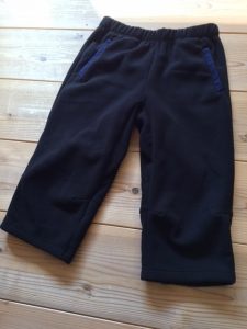 フリースのクオーターパンツ