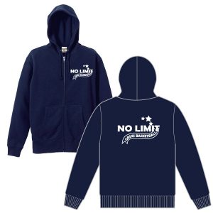 「NO LIMITジップパーカー」(裏起毛）3色あります。