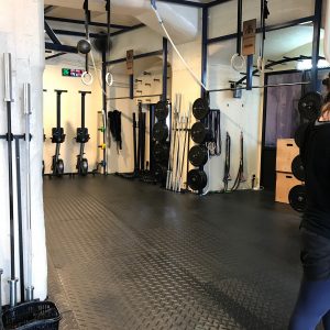 クロスフィットのジム内