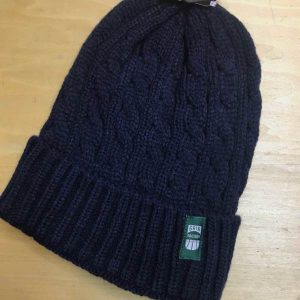 ニットキャップ　ネイビー