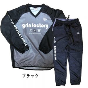 シャカシャカ上下（黒）